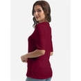 thumbnail image 2 of Women's V Neck T Shirts Basic Summer Tees Casual Half Sleeve Tops, 2 of 4