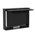 thumbnail image 5 of Linnnzi 55.9" Weatherproof Wood Outdoor TV Enclosure (Up to 58" TV) with Lockable Cover & Dual-Arm Mount, 5 of 12
