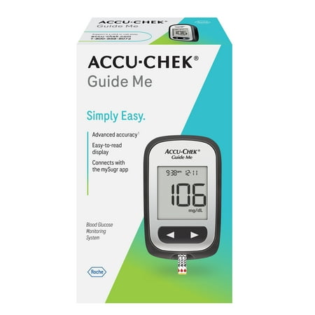 Accu-Chek Guide Me Diabetes Meter for Diabetic Blood Glucose Monitoring (Meter Only)