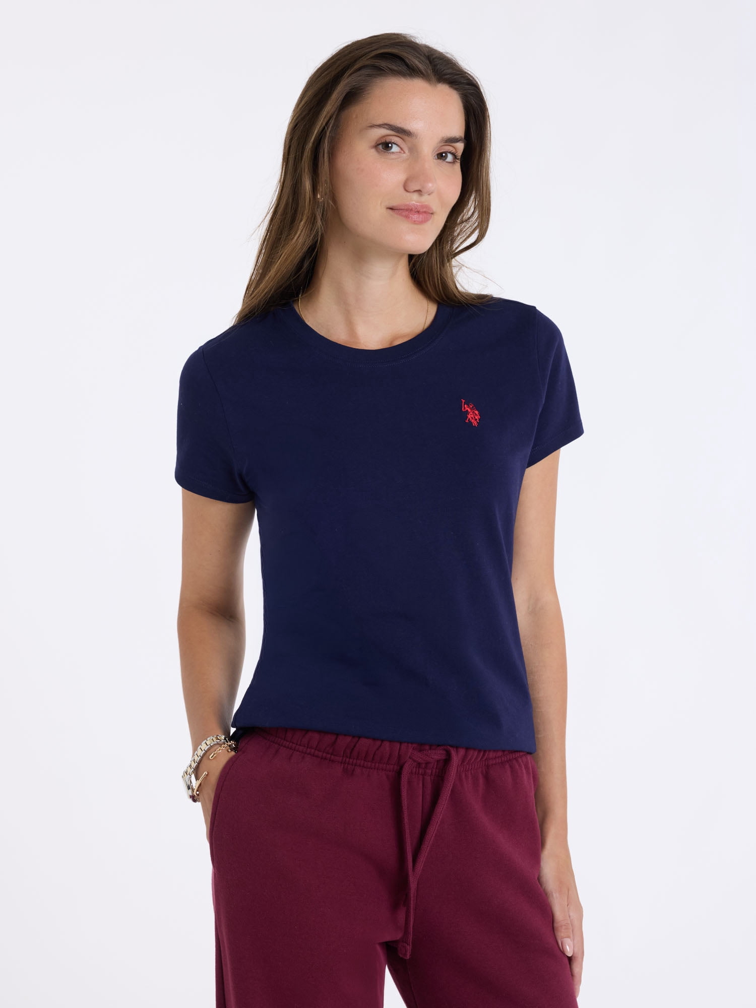 U.S. Polo Assn. Women's Luxury Feel Crew Neck Tee