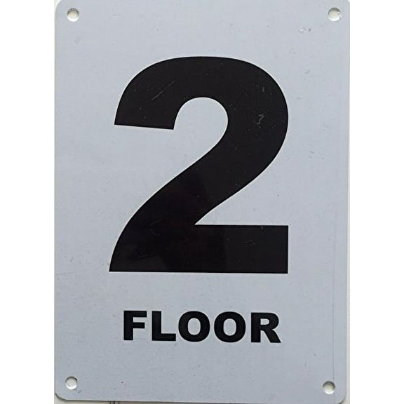 Floor number sign -2 (Aluminum)