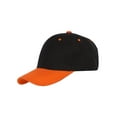 thumbnail image 1 of Two-Tone  Adjustable Baseball Cap, Black Orange, 1 of 2