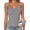 Bm03-Grey, variant on Anygrew Tank Top for Women with Built in Bra Lace Adjustable Spaghetti Strap Camisoles Ribbed Slim Basic Tops