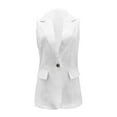 thumbnail image 5 of vigerkar 2025 Women's Summer Sleeveless Vest Tops Lightweight Fully-Lined Fashion Casual Work Office Blazers with Pockets A, 3XL, 5 of 5