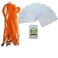 thumbnail image 3 of 10 Pack - Premium 4X6 Badge Holder with Lanyard - Heavy Duty Extra Large Badge and Credential Holders for Special Events (Max Insert 4" X 6") (Orange), 3 of 4