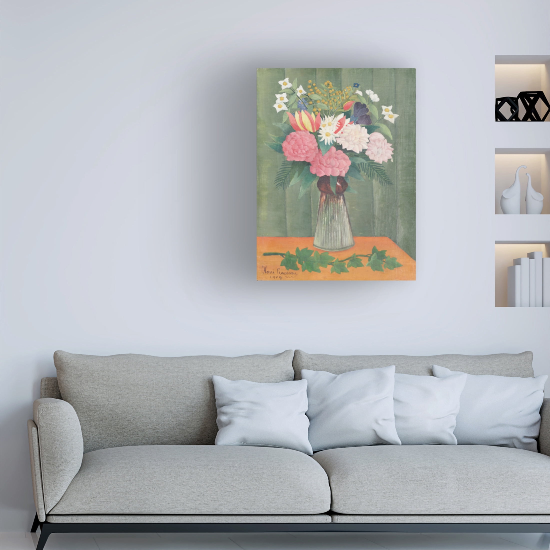 Trademark Fine Art Pictufy Flowers In a Vase Canvas Wall Art
