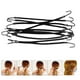 thumbnail image 1 of 10 elásticas, pinzas para el cabellero, de goma, para mujeres y niñas-10 Clips para el cabello - Negro, 1 of 8