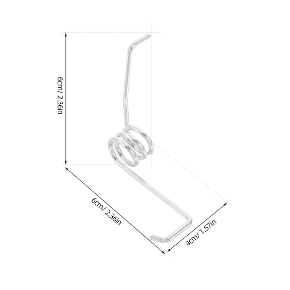 LOLIPPYY 4Pcs Mop Bucket Replacement Springs Plated Silver Metal Durable Spring Mechanism for Rotating Mop Pedal Repair