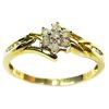 1/8 Carat T.W. Diamond Flower Promise Ring in 10kt Yellow Gold