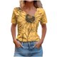 thumbnail image 1 of Top de Verano Mujeres Cuello en V Casual Top de Manga Corta, Ligera Primavera Y Blusa de Verano para las Mujeres, 1 of 5