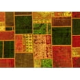 thumbnail image 1 of Ahgly Company Indoor Rectangle Patchwork Yellow Transitional Area Rugs, 7' x 10', 1 of 4