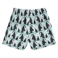 thumbnail image 7 of FORMRS Boys Swim Trunks Quick Dry Mesh Lining Beach Boardshorts, Sizes XS-XL, Green Penguins Pattern, 7 of 7