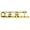 Gold, variant on Hero's Pride C.E.R.T. Die Struck Letters, Gold Finish, 3/8" High, Pair with Clutch Backs