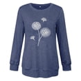 thumbnail image 4 of Camisas Para Mujer Moda Cuello Redondo Camiseta de Manga Larga Otoño Impresión Blusa Tops Sudadera Odeerbi  ODB127771, 4 of 4