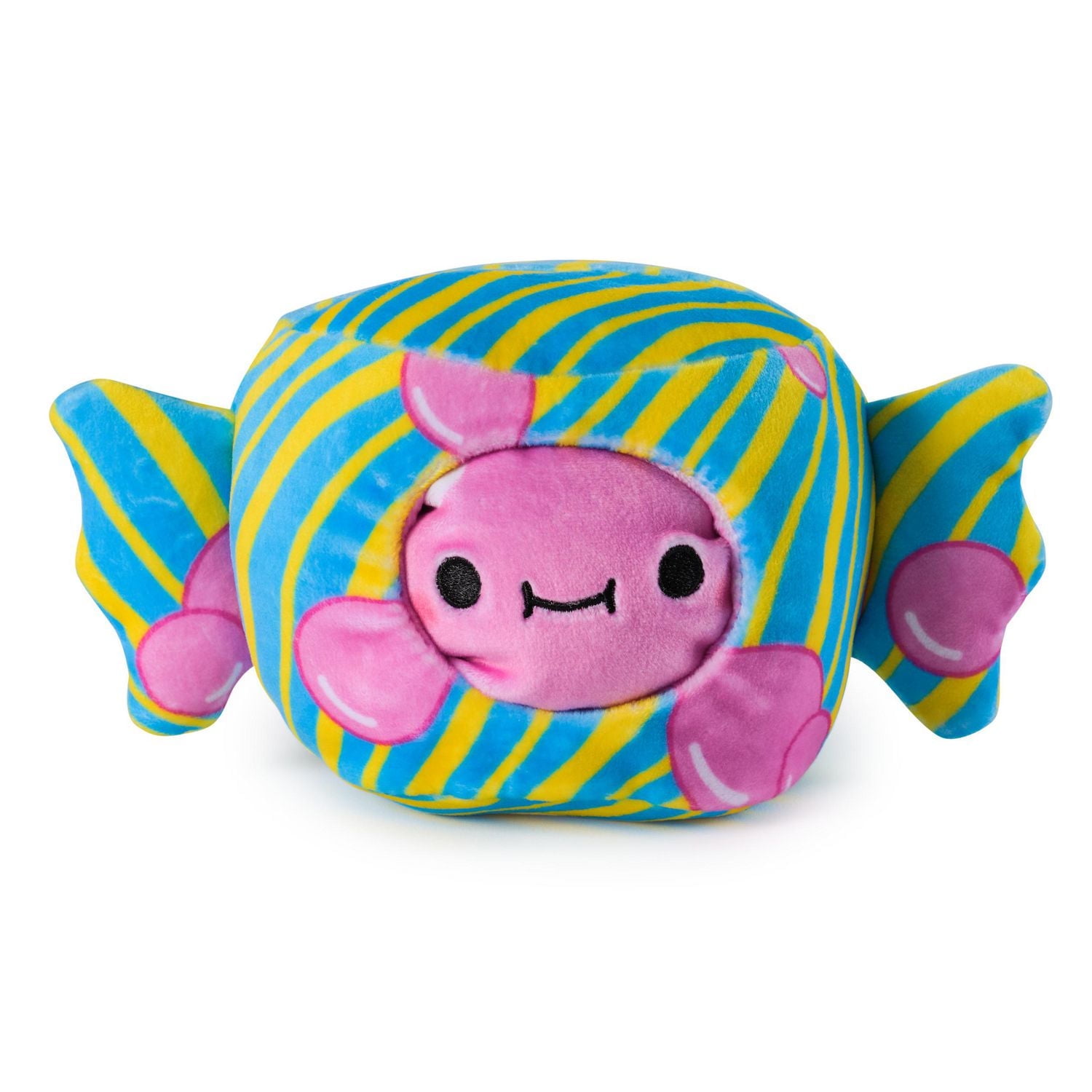 Cheeky Chonks Bubble Bum, Peluche réversible, peluches sur le thème de la nourriture, peluche chewing-gum à partir de 3 ans, rose, 11 cm