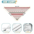 thumbnail image 6 of Dog Bandana 1 Pack,Red and White Christmas Striped Pattern Bandanas for Dogs,Cat Bandana,Small/ Large Dog Bandana 2 Size,Dog Bandanas Girl Boy, 6 of 6