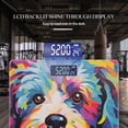 thumbnail image 3 of Bathroom Scale, Highly Accurate Digital Body Scale,Precisely Measures Weight up to 400 lbs-Vibrant Portrait Of Havanese Dog With Happy Face, 3 of 4