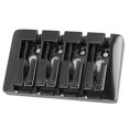thumbnail image 4 of Puente de bajo en forma de L Accesorio de puente de bajo eléctrico de metal de alta masa de 4 cuerdas para instrumento musical Negro, 4 of 5