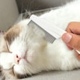 thumbnail image 3 of 3Pcs Flea Comb for Dogs and Cats - Lice Comb with Rubber Handle - Promotes Hair Growth and Removes Loose Hair, Knots, and Flakes Flea Brush for Pets(Purple), 3 of 6