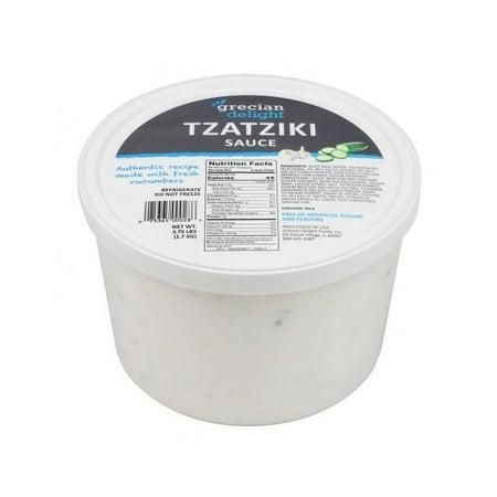 Grecian Delight Tzatziki Sauce, 0.5 Gallon - 4 per case.