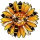 thumbnail image 1 of Festival Pastoral Style Bee Sunflower Flower Wooden Sign Home Porch Decoration Wooden Sign Window P, 1 of 5