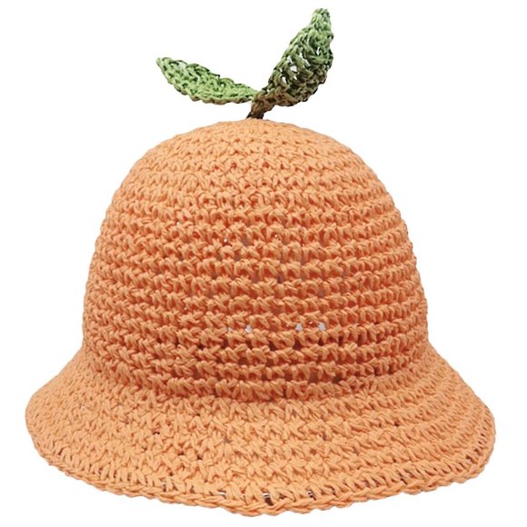 Sombrero HUOGUO Summer Baby Cartoon de paja transpirable para niños