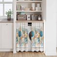 thumbnail image 6 of Vintage Beach Coastal Kitchen Curtain for Berdoom Living Room Cafe 54 Inch Length, Nautical Shell Starfish Coral Summer Tiers Curtains Light Filtering Drapes Window Treatment 2 Panels 52"Wx54"L, 6 of 8
