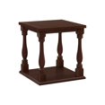 thumbnail image 1 of Monarch Specialties Accent Table, 2 Tier, End, Side Table, Square, Nightstand, Bedroom, Lamp, Brown Veneer, Traditional, 1 of 3
