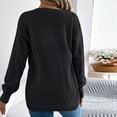 thumbnail image 6 of Fznquz Bolero Plus Size Cardigan for Women Lightweight Cropped Black Shrugs Cardigans Long Sleeve Knit Blouses, 6 of 8