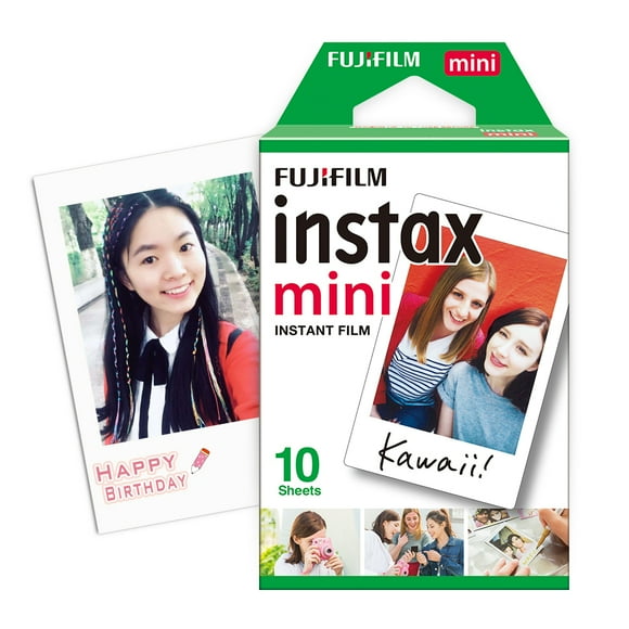 TFixol Fujifilm Instax Mini White Border Film - 10 Sheets Pack for Mini 7s/8/25/90/9 Cameras, Compact 54x86mm Size with DIY Edge for Creative Captures.