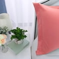 thumbnail image 4 of PiccoCasa 2Pcs 300 Thread Count Cotton Oxford Pillowcases, Soft Pillow Shams, King(20"x36"), Coral Color, 4 of 8