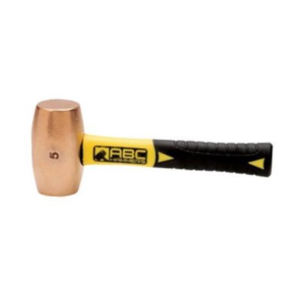 ABC Hammers, Inc. ABC5BFS 5 lb. Brass Hammer with 8 inch Fiberglass
