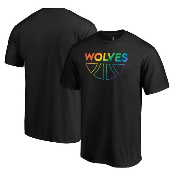 Men's Black Minnesota Timberwolves Team Pride Wordmark T-Shirt