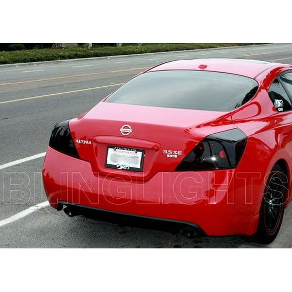 For 2008-2013 Nissan Altima Coupe Smoked Taillamp Overlays Taillight Film Covers