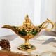 thumbnail image 2 of Lámpara Estatua Lámpara Mito Lámpara de los Deseos Olla Lámpara de Aceite de Mesa Clásica Artesanía Árabe para Verde, 2 of 8