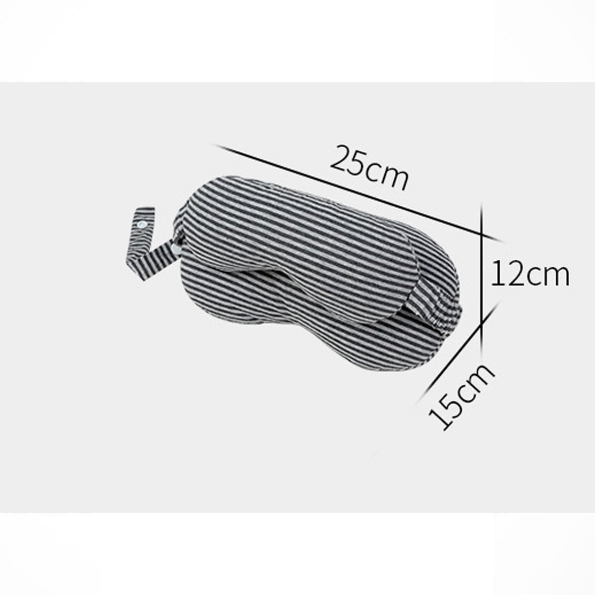 1pcs Sleep Mask for Side Sleeper Women Men,Eye Mask for Sleeping Light Blocking, Soft Breathable Night Blindfold, 2-In-1 (Eye Mask And Pillow)，Travel,Solid Light Gray