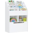 thumbnail image 6 of UTEX Kids Bookshelf Toy Organizer with Rolling Toy Box, White, 23.62” W x 11.8” D x 35.43” H, 6 of 7