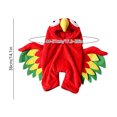 thumbnail image 3 of PET Parrot Costume, a Red Polyester Parrot-Style Costume Sized for the Selected PET Variation, for Dogs, Cats, PET Parties, Photos, and Playful Seasonal Dress-up, Red, Size L, Practical Home Use, 3 of 7