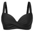 thumbnail image 4 of Clearance! Yajing Womens Plus Size Swimwear Underwire Bikini Top Swim Top Bra Padded Swimsuit Tops 2025 Bathing Suit Tops Xl Black, 4 of 4