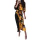 thumbnail image 2 of Txlixc Vestido de manga larga femenino, cinturón ajustable, botón de cuello en V estilo sexy ropa de verano Txlixc moda, 2 of 3