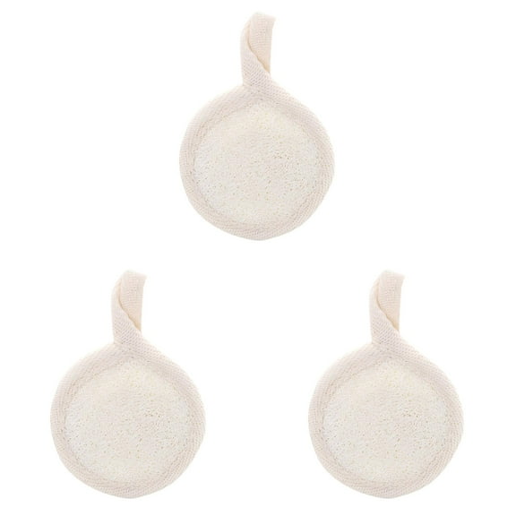 Face Exfoliating Loofah Pad Scrubber Manual Facial Cleansing Brush Natural Loofa Sponge Pads Massage For Face Body Dark Neck Remover Cute Stuff Excision Mens Makeup Face Roller Silicone Face