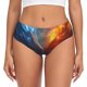 thumbnail image 1 of Fotbe Red And Blue Fire Dragon E Calzones Estampados para Mujer – Ropa Interior de Algodón, Cómoda, Suave y Elástica-4X-Large, 1 of 6