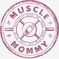 thumbnail image 2 of Muscle Mommy Weight Plate Adult White Crew Neck Long Sleeve Tee-XXL, 2 of 6