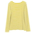 thumbnail image 7 of Yuanlong Womens T-Shirts Classic Stripe Crew Neck Long Sleeve Tee Tops Spring Daily & Work Wear Comfortable Lady Tshirts, 7 of 7