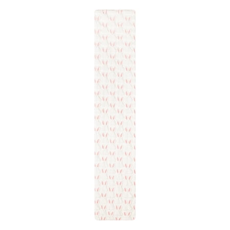 Spring Table Runner Easter Table Decorations - Happy Bunny Easter Table Runner Easter Spring Decorations for Table Indoor Home Party Decor 36.6 Inchs Long