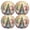 Multicolor, variant on Ryvnso Cute Gnomes Christmas Round Plate Mats Dining Table Placemat Set of 4 for Holiday Decoration