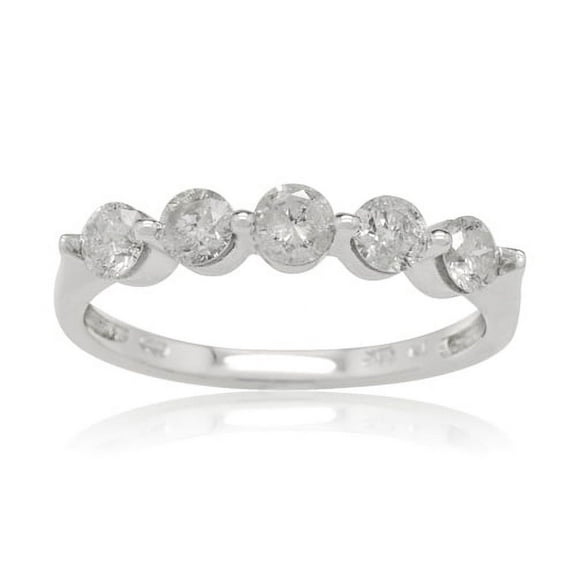 10K White Gold 0.50 CTTW Diamond Band