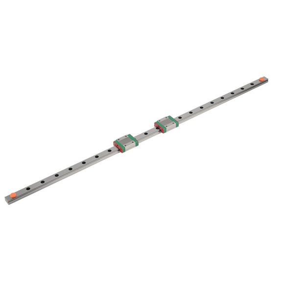 1 guía lineal en miniatura MGN12 de 550 mm y 12 mm de ancho, 2 bloques deslizantes MGN12C