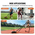 thumbnail image 4 of KFFKFF Pull Sled for Weight Training, Fitness Power Sled for Strength and Speed Enhancement, Athletic Exercise Equipment made of Steel, Compatible with 1" & 2" Weight Plate, Orange, 4 of 9