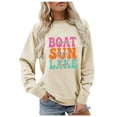thumbnail image 1 of WEAIXIMIUNG Sweat-Shirt pour Femmes Zip Up Sweat-Shirt Surdimensionné Col Rond Manches Longues Pull, 1 of 4